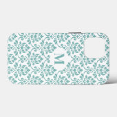 フイユダマスクティール(緑がかった色)パターカスタムン() Case-Mate iPhoneケース (裏面 (横))