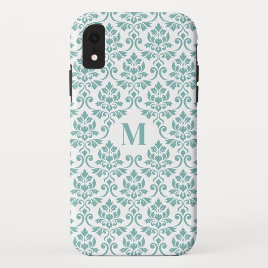 フイユダマスクティール(緑がかった色)パターカスタムン() Case-Mate iPhoneケース (裏面)