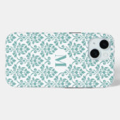 フイユダマスクティール(緑がかった色)パターカスタムン() Case-Mate iPhoneケース (裏面 (横))