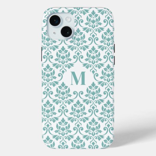 フイユダマスクティール（緑がかった色）パターカスタムン() Case-Mate iPhoneケース (裏面)