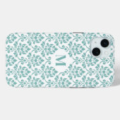 フイユダマスクティール（緑がかった色）パターカスタムン() Case-Mate iPhoneケース (裏面 (横))