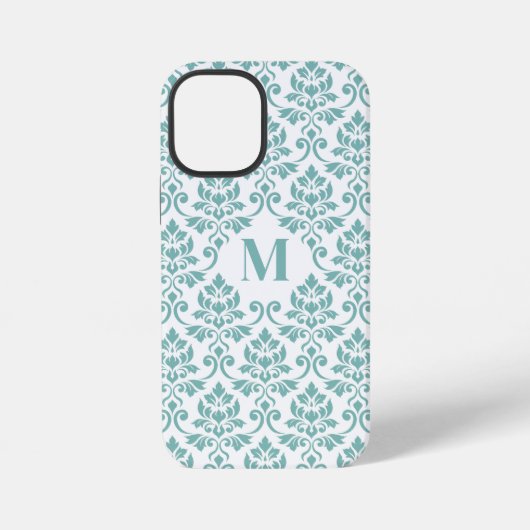 フイユダマスクティール(緑がかった色)パターカスタムン() iPhoneケース (裏面)