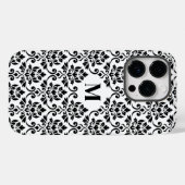 フイユダマスク黒いパターンカスタム() Case-Mate iPhoneケース (裏面 (横))