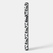 フイユダマスク黒いパターンカスタム() iPhoneケース (左側面)