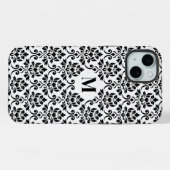 フイユダマスク黒いパターンカスタム() iPhoneケース (裏面横)