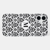 フイユダマスク黒いパターンカスタム() iPhoneケース (裏面横)