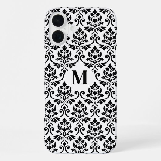 フイユダマスク黒いパターンカスタム() iPhoneケース (裏面)