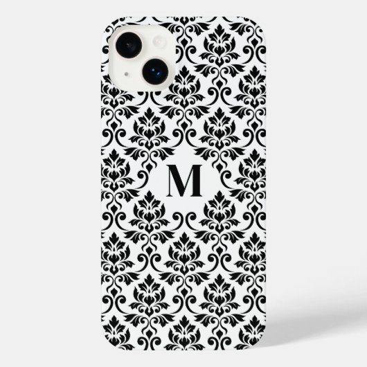 フイユダマスク黒いパターンカスタム() iPhoneケース (裏面)