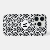 フイユダマスク黒いパターンカスタム() iPhoneケース (裏面横)