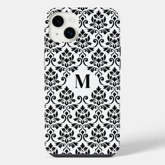 フイユダマスク黒いパターンカスタム() iPhoneケース (裏面)