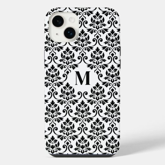 フイユダマスク黒いパターンカスタム() iPhoneケース (裏面)