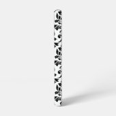 フイユダマスクLgパターンブラックオンホワイト Samsung Galaxyケース (左側面)