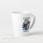 フウおもしろいルのコーヒーは常に私の心の漫画の芸術である カフェラテマグ (右アングル)