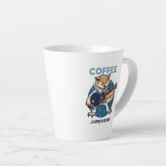 フウおもしろいルのコーヒーは常に私の心の漫画の芸術である カフェラテマグ (右アングル)