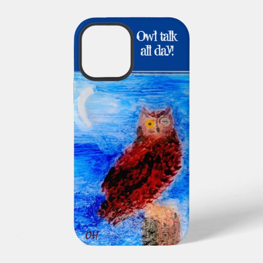 フウおもしろいルカスタム文字 iPhoneケース (裏面)