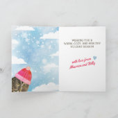 フウおもしろいル編み物手作りクリスマスクロシェ シーズンカード (内部)