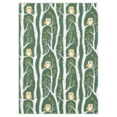 フウお洒落ルと樺の木の木柄 テーブルクロス (正面)