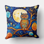 フウお洒落ルのケレスティアル：星、月、惑星 クッション (裏面)