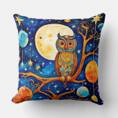 フウお洒落ルのケレスティアル：星、月、惑星 クッション (正面)