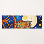 フウお洒落ルのケレスティアル：星、月、惑星 ヨガマット (正面(横))