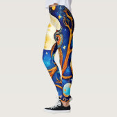 フウお洒落ルのケレスティアル:星、月、惑星 レギンス (左)