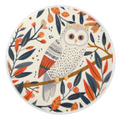 フウお洒落ルイラストレーション紅葉 セラミックノブ (正面)