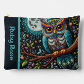 フウお洒落ルフェイク刺繍 アクセサリーポーチ (正面)