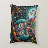 フウお洒落ルフェイク刺繍 アクセントクッション (裏面(縦))