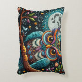 フウお洒落ルフェイク刺繍 アクセントクッション (正面(垂直))