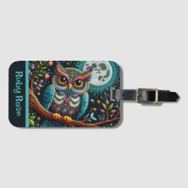 フウお洒落ルフェイク刺繍 ラゲッジタグ