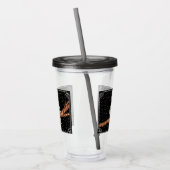 フウかわいらしルネックレスオンブランチスターズホワイト縁ど アクリルタンブラー (左)