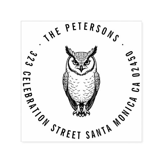 フウはっきりしたル差出人住所 セルフインキングスタンプ (デザイン)