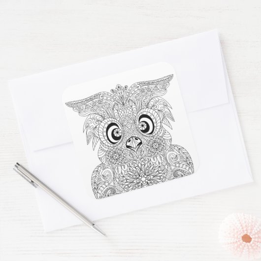 フウインスパイアルポートレート スクエアシール (封筒)