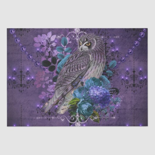 フウエレガントルフローラヴィンテージシャンデリアと宝石 薄葉紙 (正面)