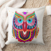 フウカラフルルイラストレーション枕 クッション (ブランケット)