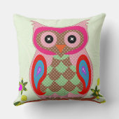 フウカラフルルデザイン16 x 16ラウンド クッション (裏面)