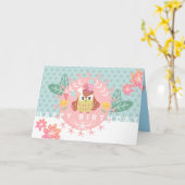 フウカラフルルハッピーバースデー カード (黄色い花)