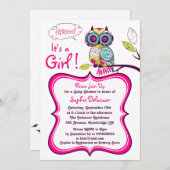 フウカラフルル華美ベビーシャワー招待状 招待状 (正面/裏面)