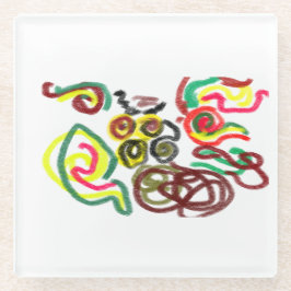 フウクールルが好き ガラスコースター