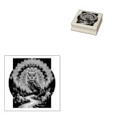 フウサイケデリックル・マンダラトリップ（幻覚体験）のような – 森の芸術 ラバースタンプ (押印)