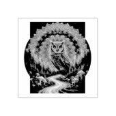 フウサイケデリックル・マンダラトリップ（幻覚体験）のような – 森の芸術 ラバースタンプ (インプリント)