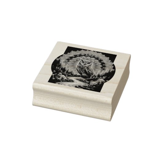 フウサイケデリックル・マンダラトリップ（幻覚体験）のような – 森の芸術 ラバースタンプ (スタンプ)