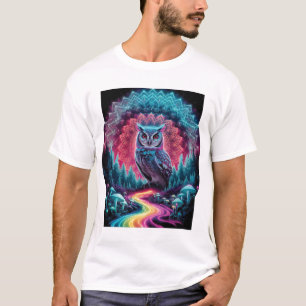 フウサイケデリックル・マンダラトリップ(幻覚体験)のような – 森の芸術 Tシャツ