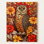 フウストライプのルと《植物》百日草の花 プランナー手帳 (裏面)