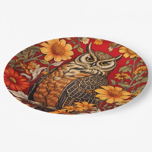 フウストライプのルと《植物》百日草の花 ペーパープレート (アングル)