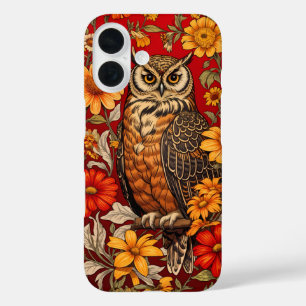 フウストライプのルと《植物》百日草の花 iPhone 16ケース