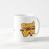 フウニーのコーヒー引用文マグカップの上昇と粉砕 コーヒーマグカップ (正面右)