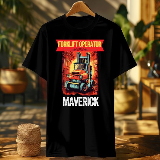 フウニー・フォークリフト認定オペレータードライバーmaverick tシャツ