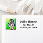 フウパーソナライズされたル差出人住所ラベル ラベル (インサイチュ)