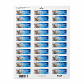 フウパーソナライズされたル引用文差出人住所ラベル ラベル (フルシート)